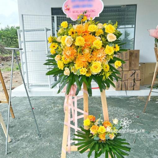 Kệ Hoa Chúc Mừng Khai Trương “Song Hỷ Phát Tài”