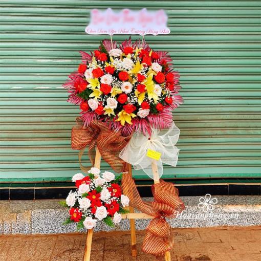 Kệ Hoa Chúc Mừng Khai Trương “Tài Lộc Viên Mãn”