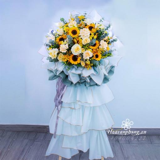 Kệ Hoa Chúc Mừng Khai Trương “Đứng Vững Trực Tiến”