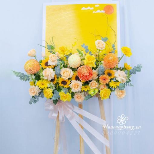 Kệ Hoa Khai Trương Sang Trọng “Nắng Vàng Khởi Sắc”