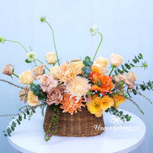 Hộp Hoa Chúc Mừng “Khai Trương Thịnh Vượng”