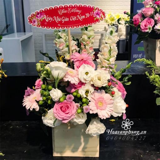 Hộp hoa khai trương sang trọng 
