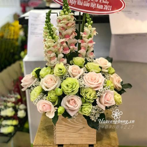 Hộp Hoa Khai Trương Sang Trọng “Tân Khởi Cát Tường ”