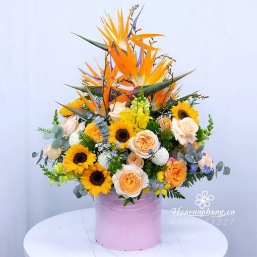 Hộp Hoa Chúc Mừng Khai Trương “Tấn Tài Tấn Lộc”