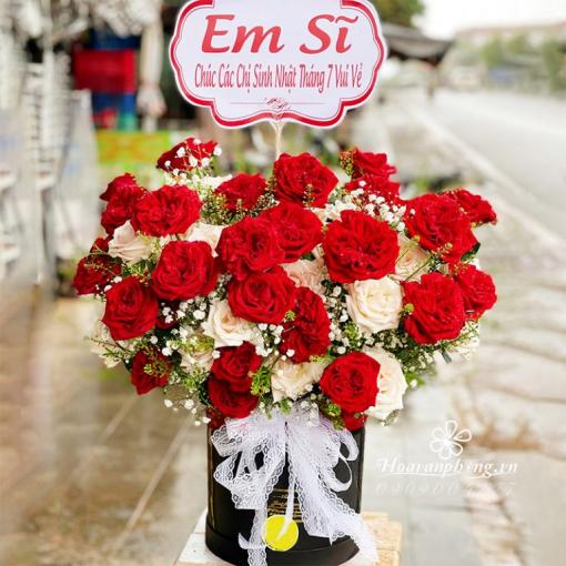 Hộp Hoa Khai Trương Sang Trọng “Lộc Đến Tưng Bừng”