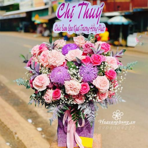 Hộp Hoa Khai Trương “Hồng Phát Ngọt Ngào” 