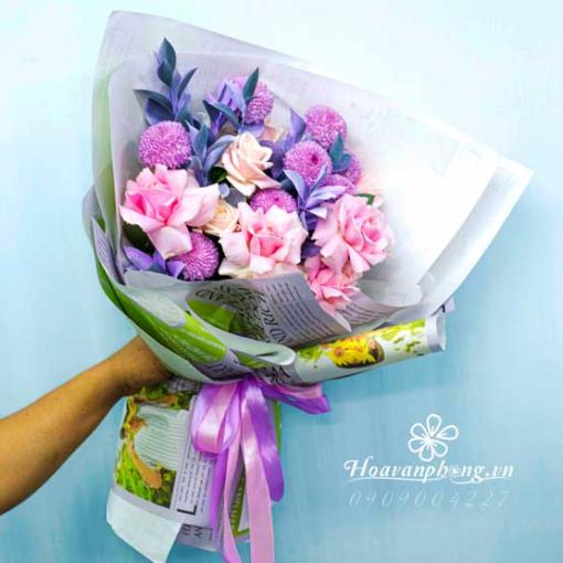 Bó Hoa Tươi Tặng Sinh Nhật Bạn Gái “Điều Ngọt Ngào Dành Cho Em”