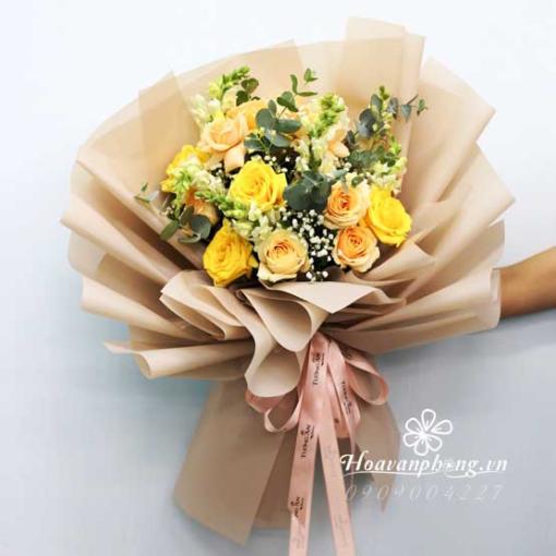 Bó Hoa Tươi Tặng Sinh Nhật “Nắng Vàng Dịu Êm”