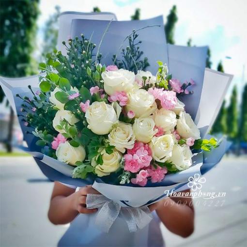 Bó Hoa Sinh Nhật Tặng Bạn Gái “Tinh Khôi Như Nắng Sớm”