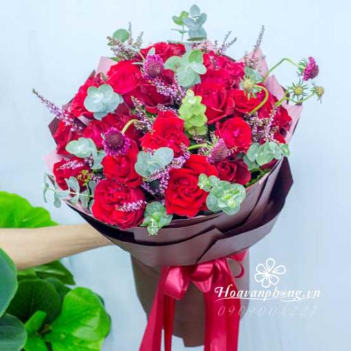 Bó Hoa Sinh Nhật Rực Rỡ “Tình Yêu Rực Cháy”