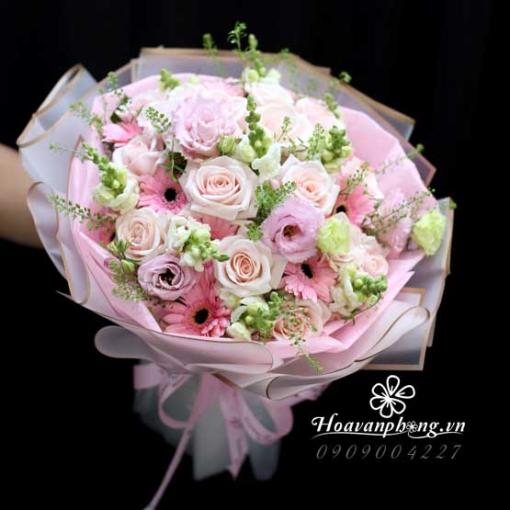 Bó Hoa Sinh Nhật Đáng Yêu “Tình Yêu Lãng Mạn”