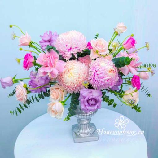 Bình Hoa Tươi Tặng Sinh Nhật Crush “Rung Động Dịu Dàng”