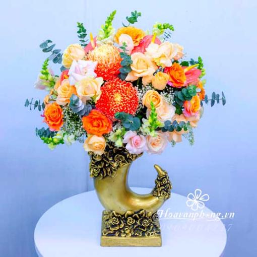 Bình Hoa Tặng Sinh Nhật Lãng Mạn “Tình Yêu Mãnh Liệt” 