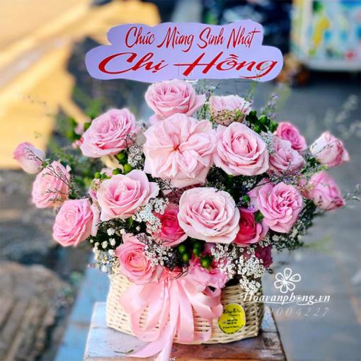 Giỏ Hoa Sinh Nhật Ý Nghĩa “Ngàn Lời Yêu Thương”