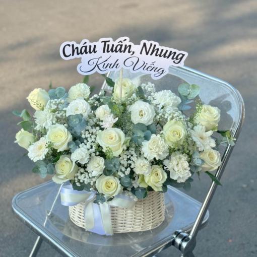 Giỏ Hoa Chia Buồn “Lời Tiễn Biệt An Yên”