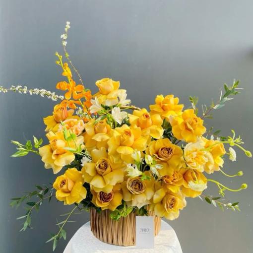 Hộp Hoa Viếng Đám Tang “Tĩnh Lặng Tiễn Đưa”