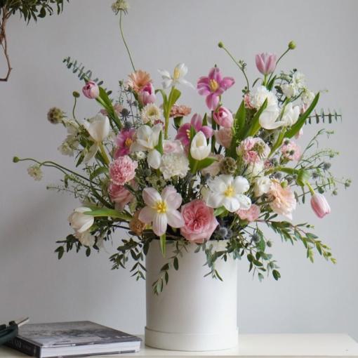 Hộp Hoa Tulip Pastel Mix Garden