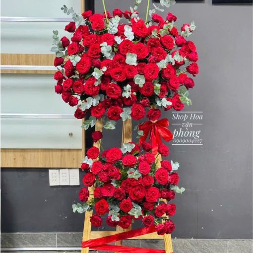 Kệ Hoa Chúc Mừng Khai Trương “Đỏ Thắm Thành Công”