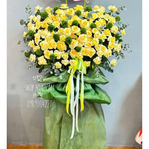 Kệ Hoa Tặng Khai Trương Bạn Bè “Tài Lộc Khởi Sắc”