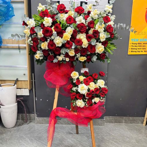 Hoa Chúc Mừng Khai Trương 2 Tầng “Phú Quý Vẹn Toàn”