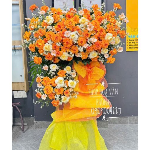 Kệ Hoa Chúc Mừng Khai Trương “Bừng Sáng Phát Đạt”