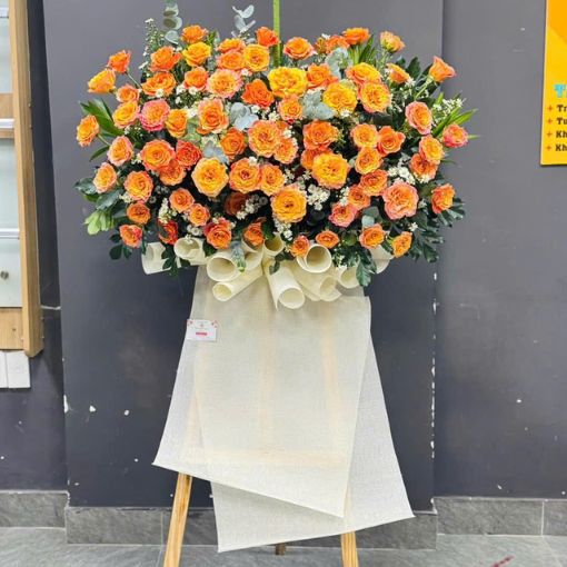 Kệ Hoa Khai Trương Tặng Đối Tác “Ánh Dương Khởi Sắc”