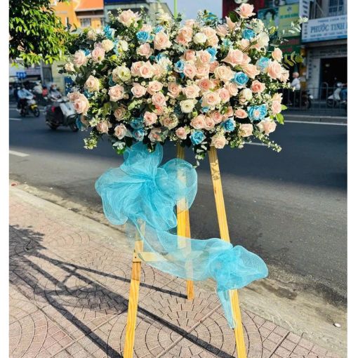 Kệ Hoa Chúc Mừng Khai Trương “Thanh Xanh Khởi Phát”