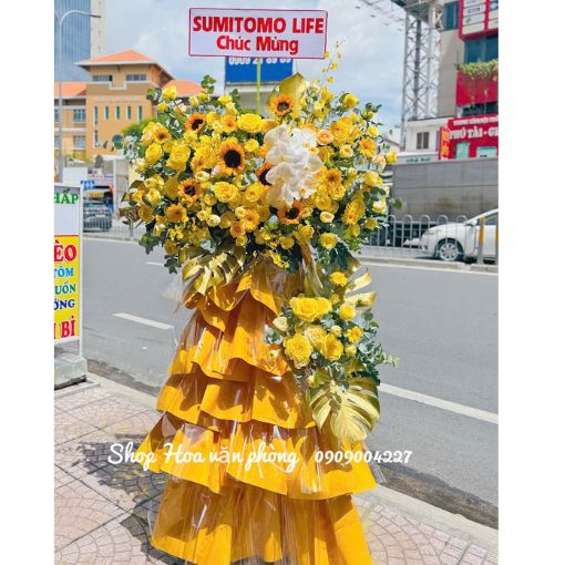 Kệ Hoa Khai Trương Tặng Khách VIP “Đại Phúc Khải Nguyên”