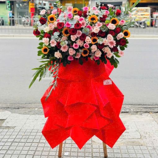 Kệ Hoa Chúc Mừng “Đa Sắc Rực Rỡ”