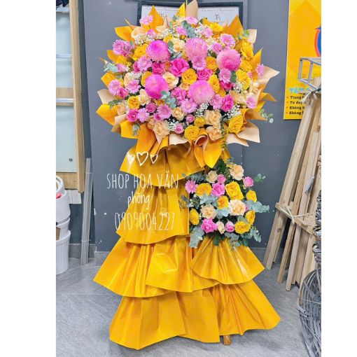 Kệ Hoa Khai Trương Tặng Đối Tác Danh Vọng Rực Rỡ