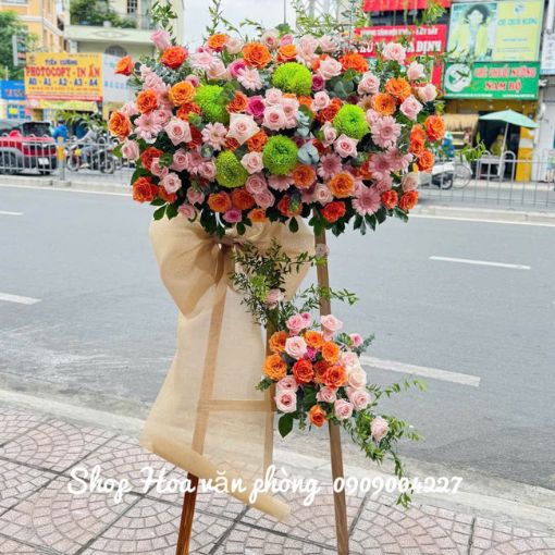 Kệ Hoa Chúc Mừng Khai Trương Thịnh Vượng