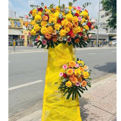 Kệ Hoa Khai Trương Tặng Bạn Bè Phát Tài