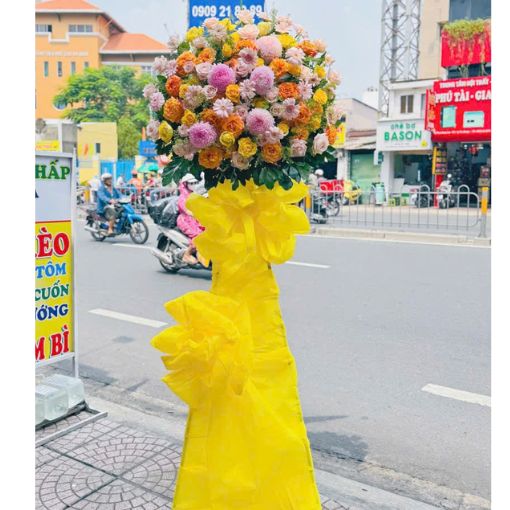 Kệ Hoa Chúc Mừng Khai Trương Đẹp Phồn Vinh