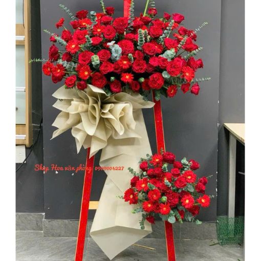 Kệ Hoa Chúc Mừng Khai Trương Đứng Vững Trực Tiến
