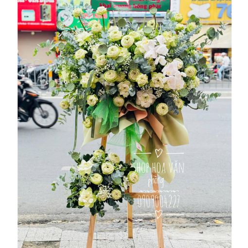 Kệ Hoa Chúc Mừng Khai Trương Hồng Phát Khai Xuân