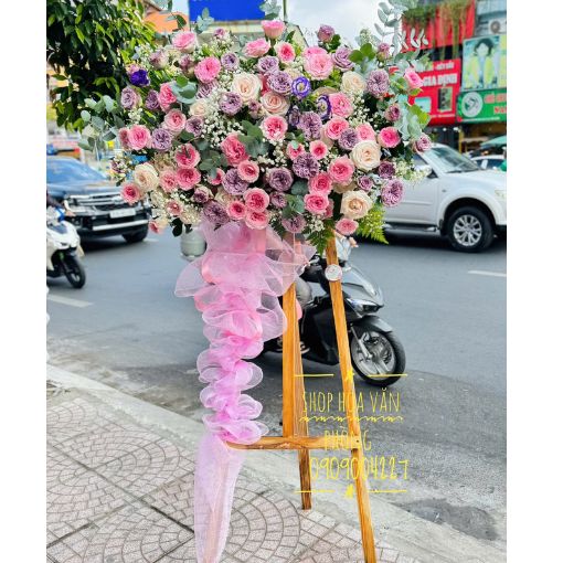 Kệ Hoa Chúc Mừng Khai Trương Đẹp Hồng Phát Đạt