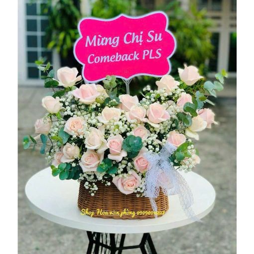 Giỏ Hoa Khai Trương Lời Chúc Tinh Tế