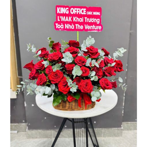 Giỏ Hoa Chúc Mừng Khai Trương Phát Đạt