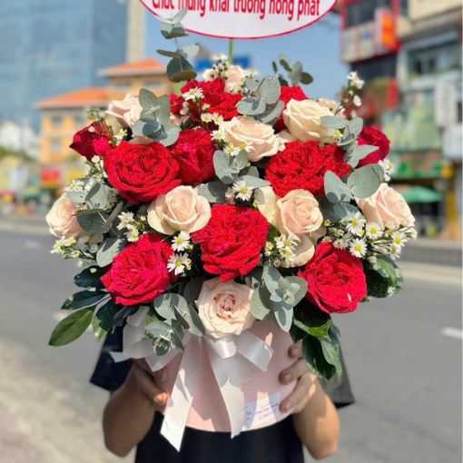 Hộp Hoa Chúc Mừng Khai Trương Thành Công