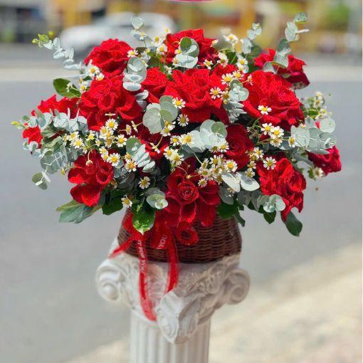 Giỏ Hoa Tặng Khai Trương Phát Tài