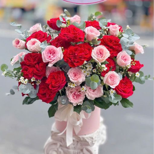 Hộp Hoa Khai Trương Đẹp Vượng Lộc