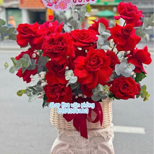 Giỏ Hoa Khai Trương Ý Nghĩa Hồng Phát