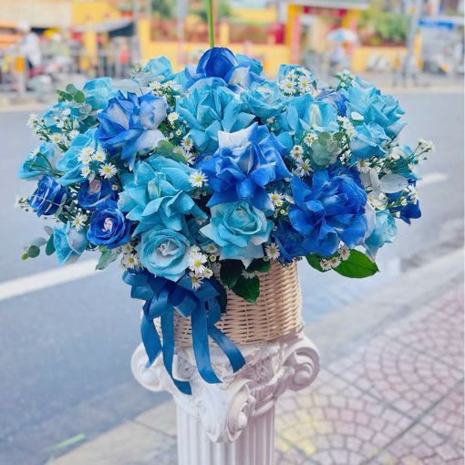 Giỏ Hoa Tặng Ngày Khai Trương Khởi Đầu Bền Vững