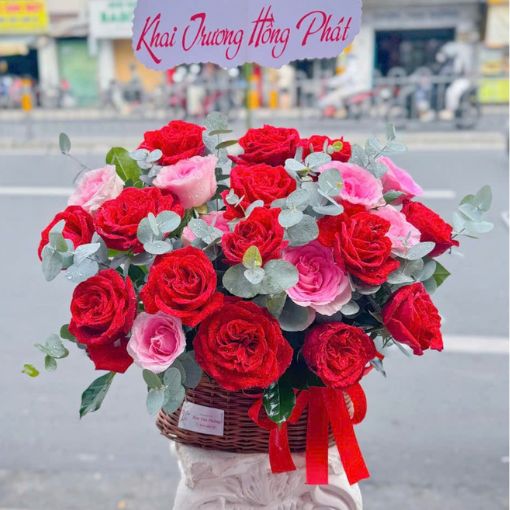 Giỏ Hoa Khai Trương Bứt Phá Rực Rỡ