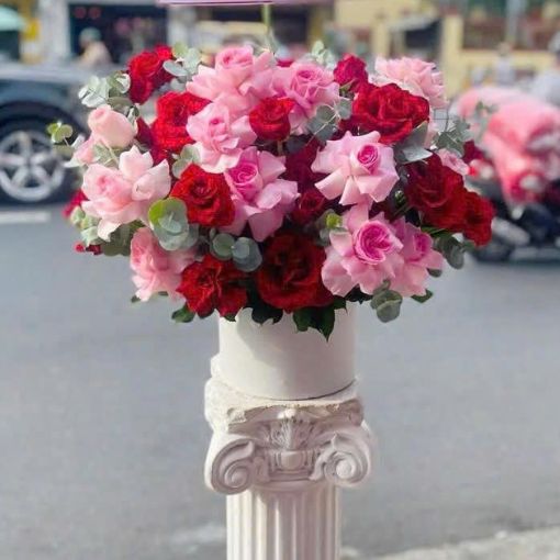 Hộp Hoa Chúc Mừng Huy Hoàng