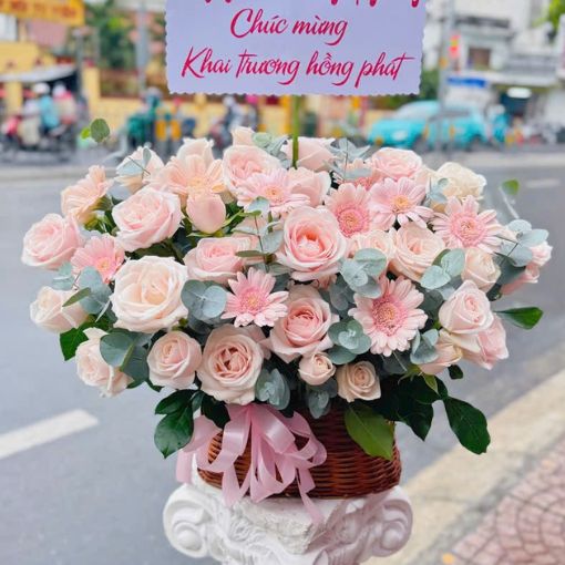 Giỏ Hoa Chúc Mừng Khai Trương An Bình