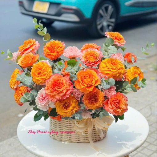 Giỏ Hoa Chúc Mừng Khai Trương Nhiệt Huyết