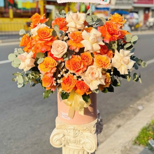 Hộp Hoa Khai Trương Khởi Đầu Rạng Rỡ