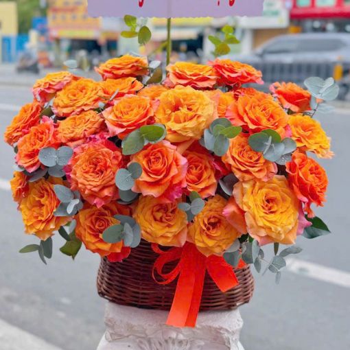 Hộp Hoa Chúc Mừng Khai Trương Ánh Dương Rạng Rỡ