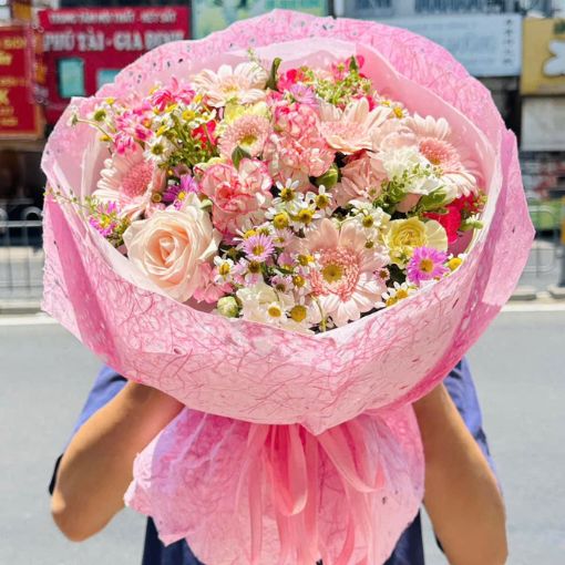 Bó Hoa Sinh Nhật Vườn Xuân Dịu Ngọt